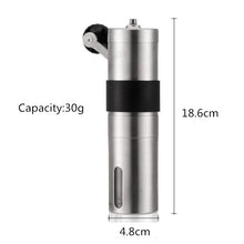 Load image into Gallery viewer, 2 Size Manual Ceramic Coffee Grinder Stainless Steel Adjustable Coffee Bean Mill With Rubber Loop Ring Easy Clean Kitchen Tools