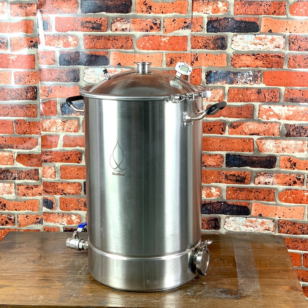 55L Pot, Boiler, Tank, Fermenter with bell lid  Distillation, Rectification, Sanitary Steel 304